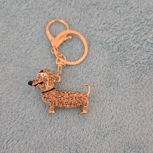 Sparkling Dog  Bag Charm/Keychain